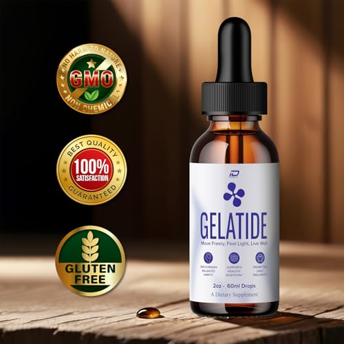 Indelo Gelatide Drops label close-up highlighting natural ingredients.