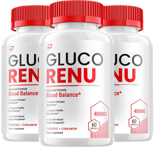 Indelo Gluco Renu bottle front showing daily wellness support.