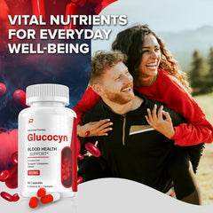 Indelo Glucocyn packaging box shows usage guidance.