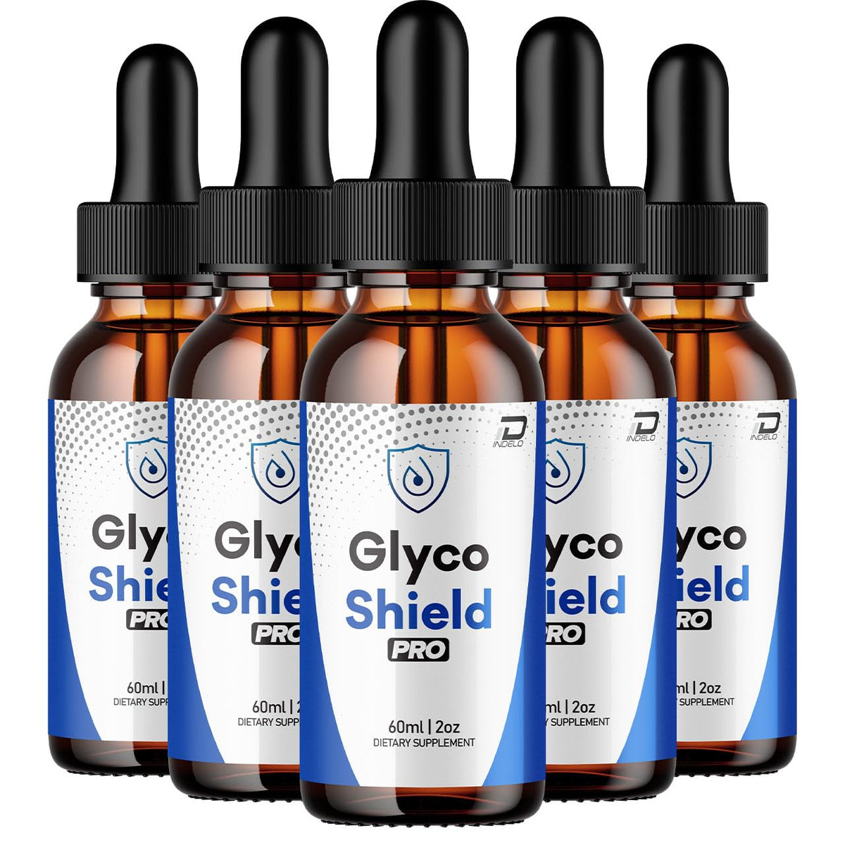 Indelo Glyco Shield Pro bottle highlighting premium natural blend for daily wellness.