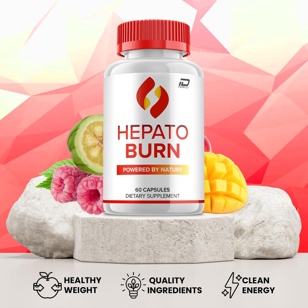Indelo Hepato Burn five-pack packaging; convenient value for ongoing routines.