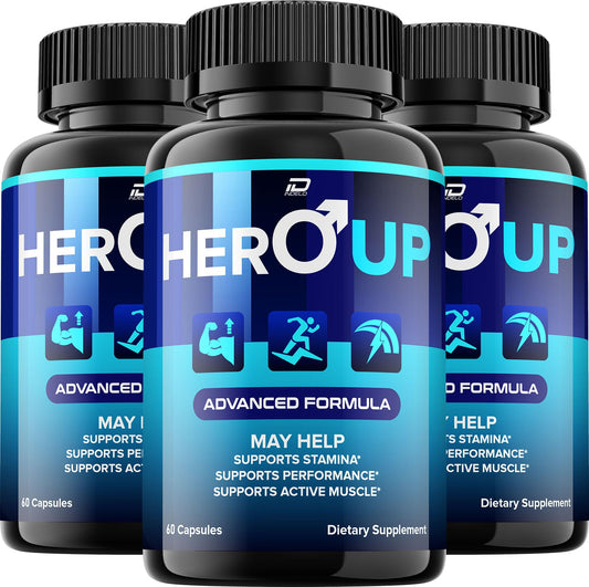 Indelo Hero Up capsule bottle front for easy daily wellness support