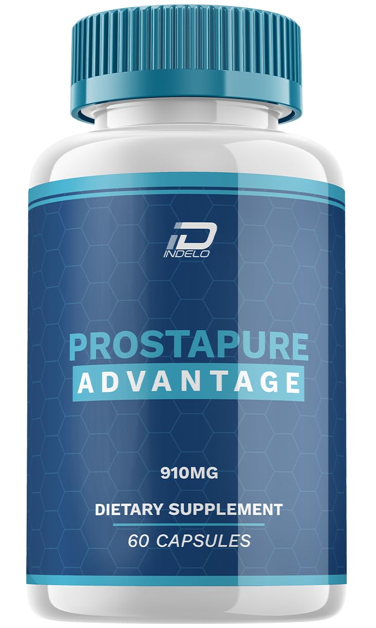 Indelo Prostapure bottle showing all-natural energy support for men.