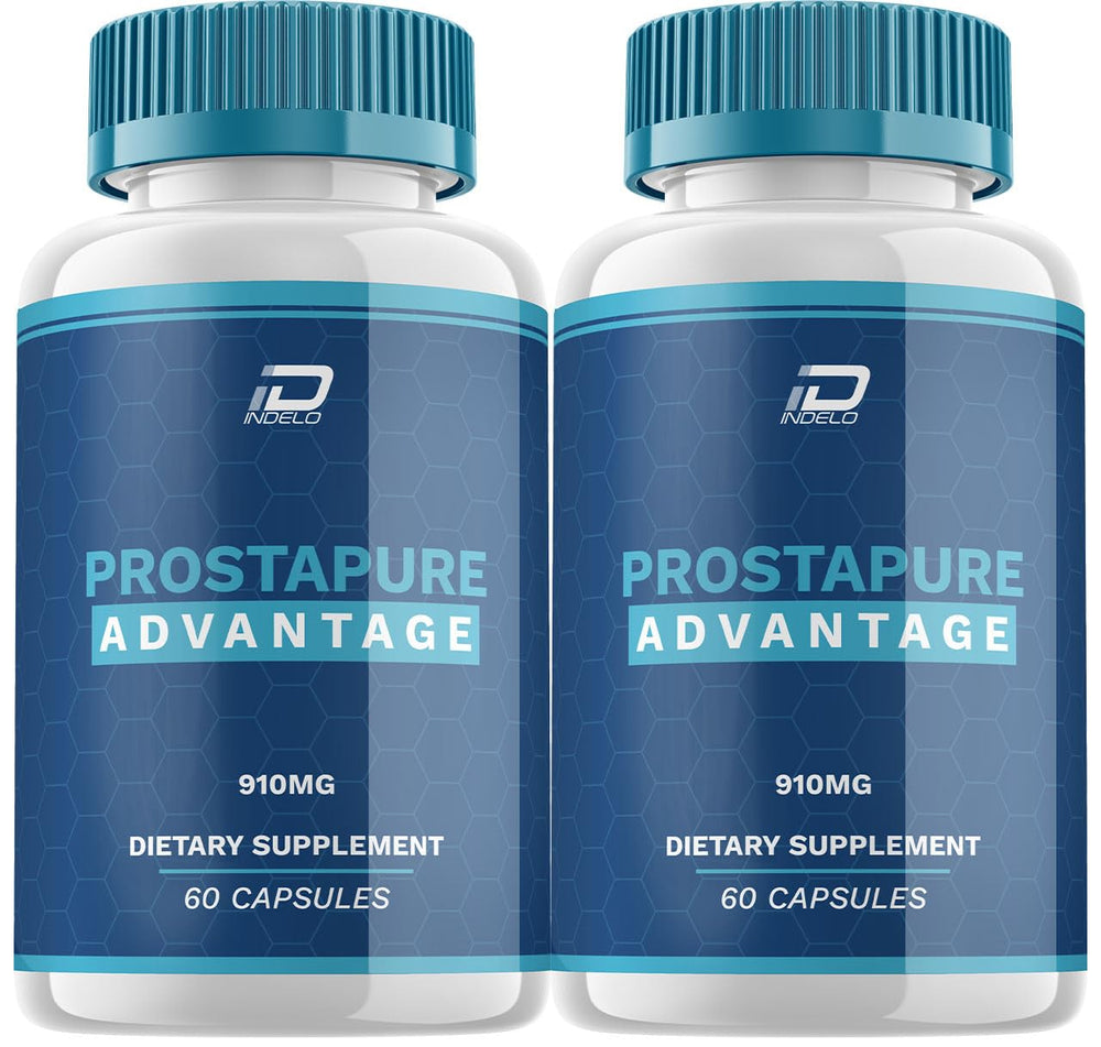 Indelo Prostapure health bottle showing natural ingredients for energy support.
