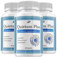 Indelo Quietum Plus bottle front view for daily cognitive support and focus