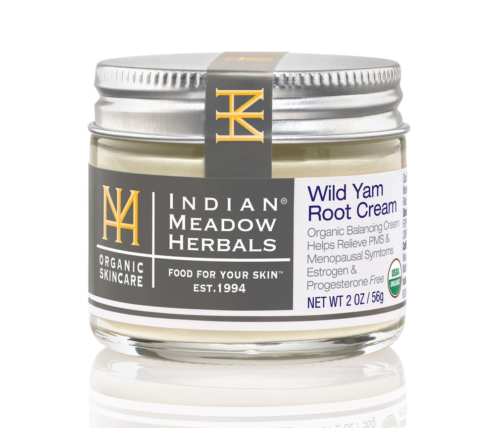 Indian Meadow Herbals Wild Yam Root Cream bottle for PMS relief