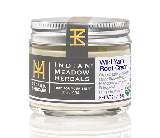 Indian Meadow Herbals Wild Yam Root Cream bottle for PMS relief