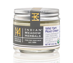 Indian Meadow Herbals Wild Yam Root Cream bottle for PMS relief