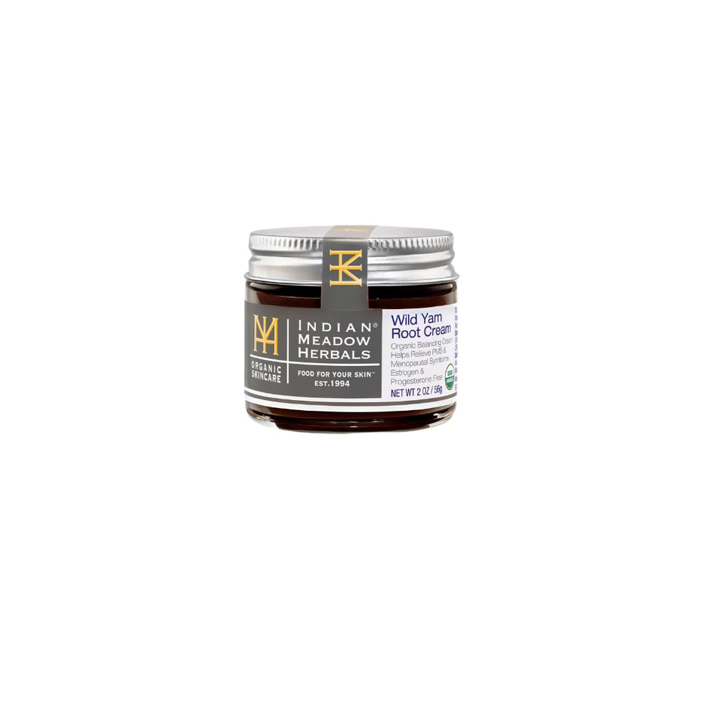 Packaging close-up of Indian Meadow Herbals Wild Yam Root Cream