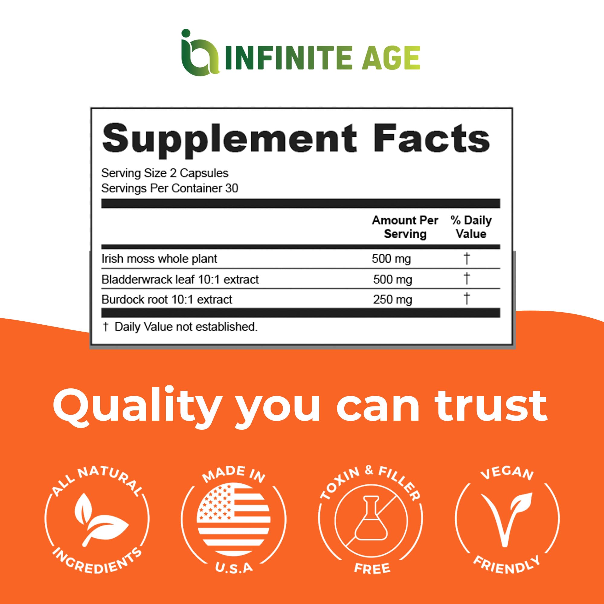 INFINITE AGE COA certificate image communicates quality transparency.
