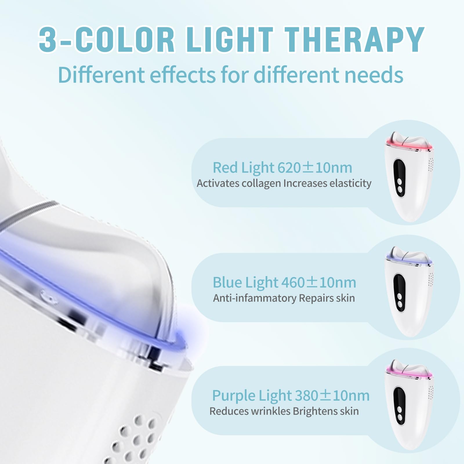 InfiniteRelax heat and cooling therapy mode display with temperature options for comfort.