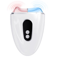 InfiniteRelax TMJ Relief Massager front view showing compact, portable design for on-the-go relief.