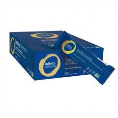 Infinity Greens Billy's Infinity bar packaging highlights organic protein for post-workout fuel