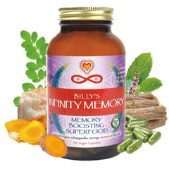 Infinity Greens memory focus turmeric powder visual signaling anti-inflammatory-inspired wellness.