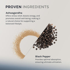 InfiniWell Ashwagandha label closeup showing quality and full-spectrum ingredients