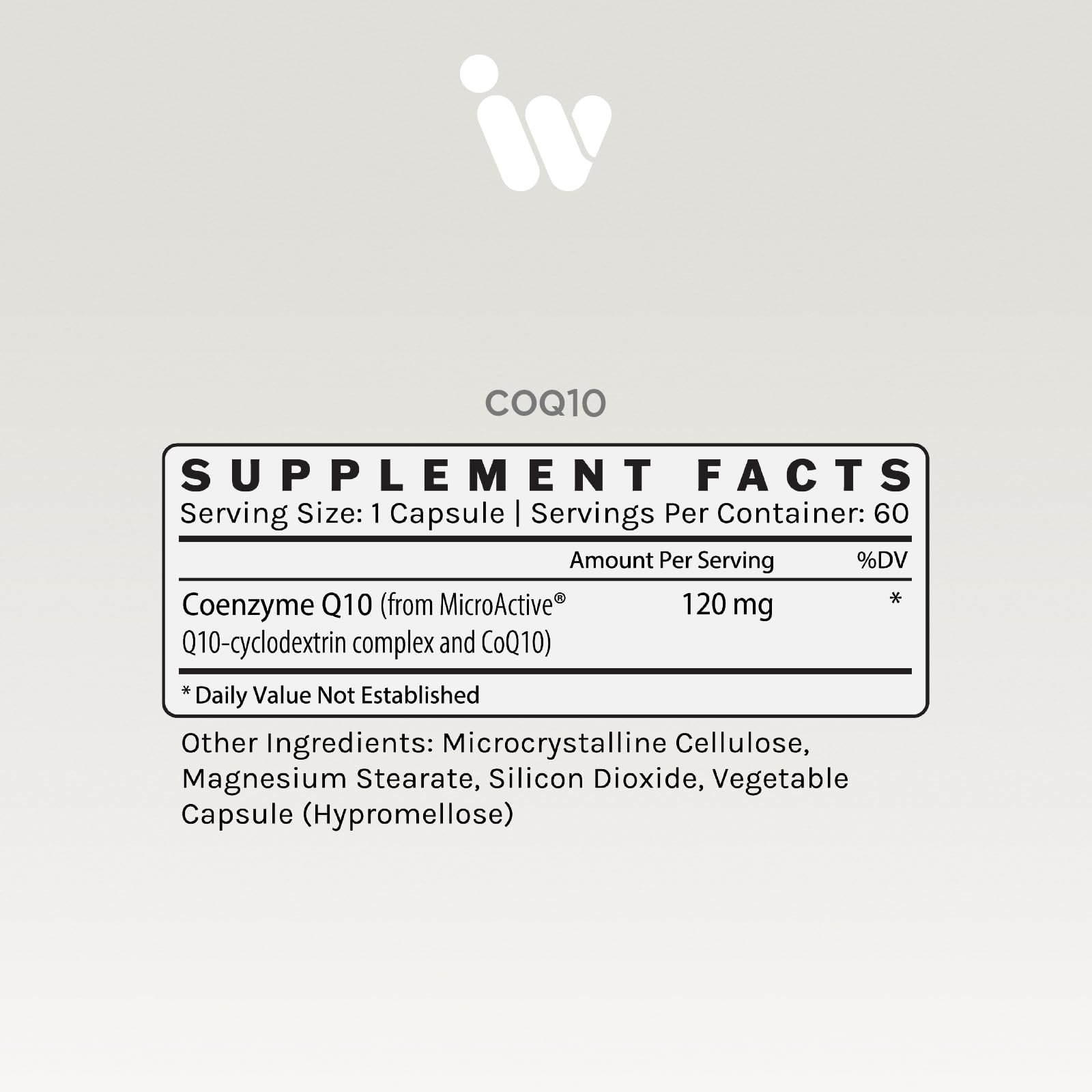 InfiniWell CoQ10 capsules close-up showing compact softgels for easy daily intake