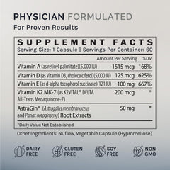 InfiniWell Defend capsules beside a glass of water suggest absorption aid.