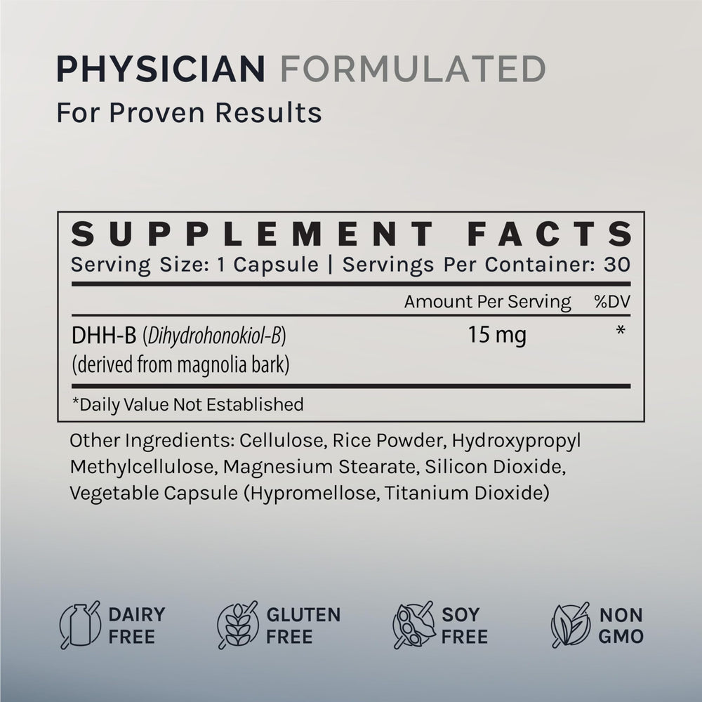 InfiniWell DHH-B Max label detail emphasizing 15 mg potency.