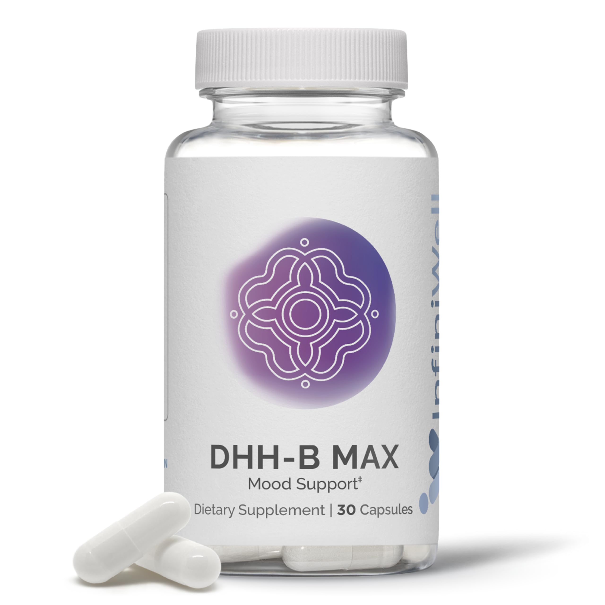 InfiniWell DHH-B Max packaging box conveys premium cognitive support.