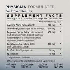 InfiniWell Enhance capsules lined up, suggesting structured daily support for mitochondrial health.