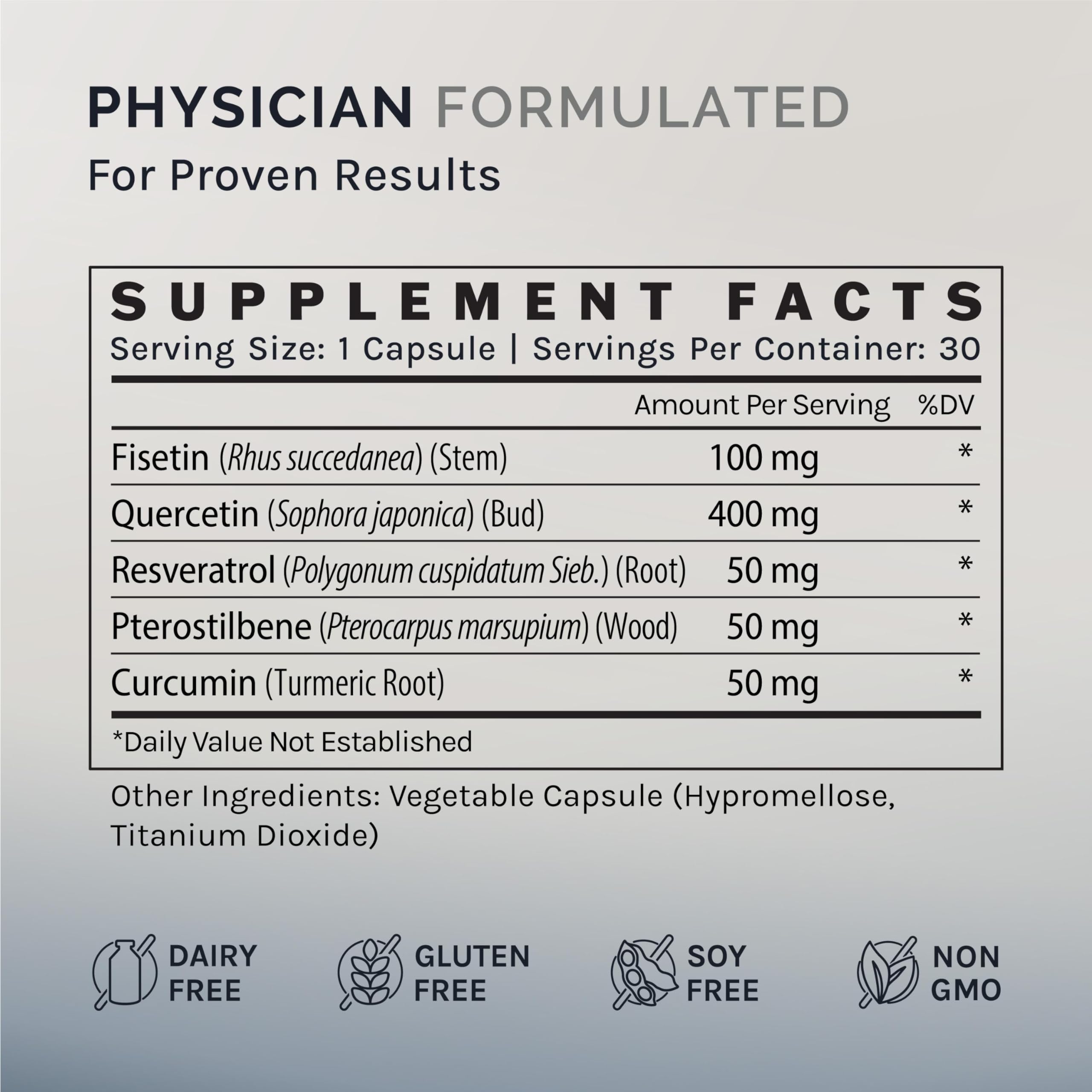 InfiniWell Senolytic capsules in hand for convenient supplementation.