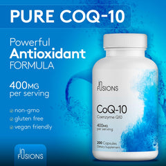 Two-pack display for Infusions Pure CoQ10 demonstrates long-term supply