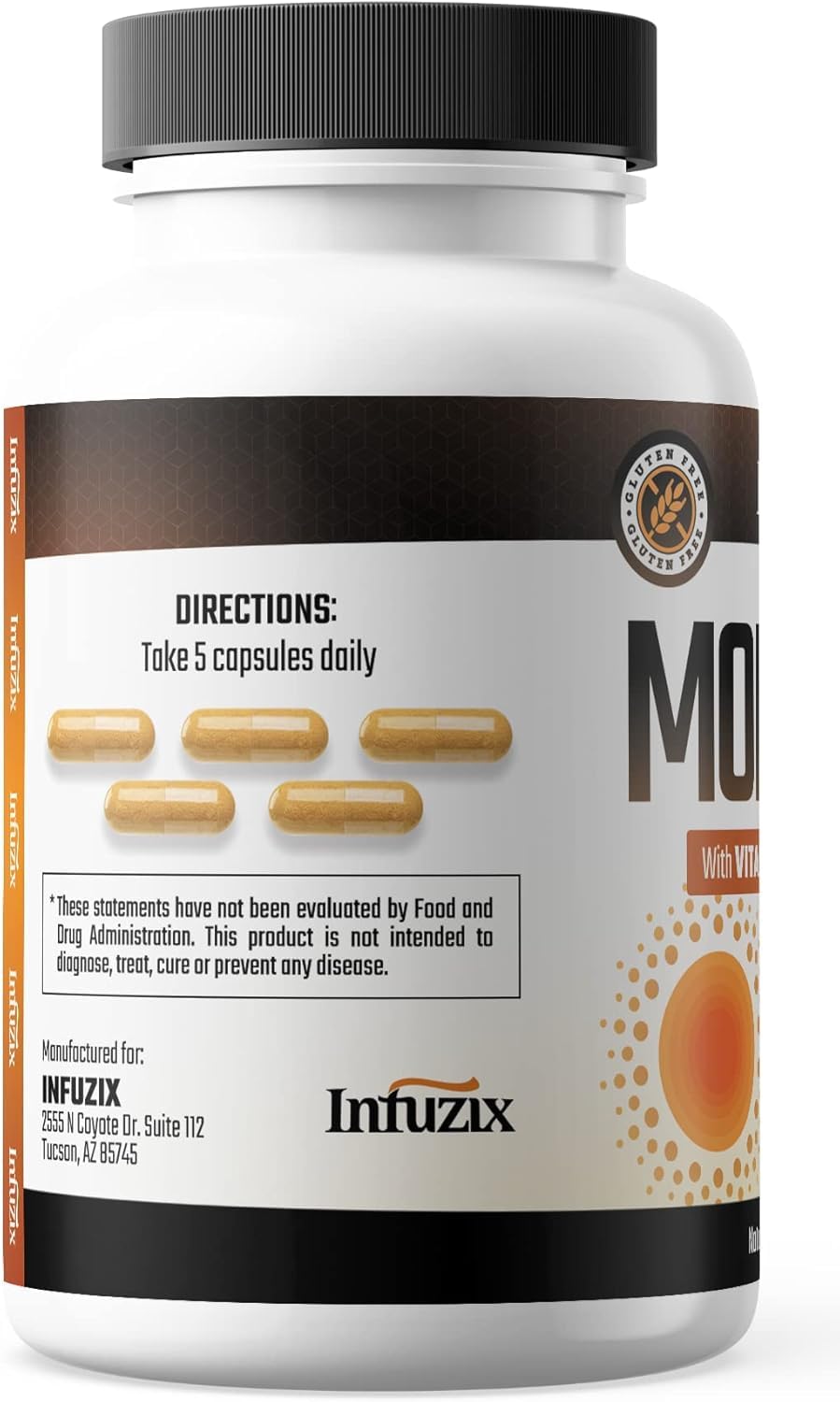 Infuzix Moderex skin tone visual hints at balanced pigment and even appearance.