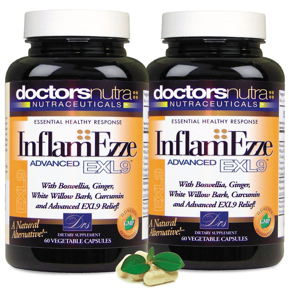 Ingredients panel on Doctors Nutra Inflamezze showing key botanicals.