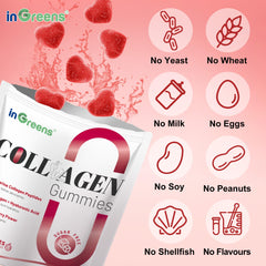 Ingredients bundle including biotin, vitamin C and hyaluronic acid.