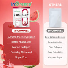 inGreens collagen gummies resealable pouch ready for daily use.