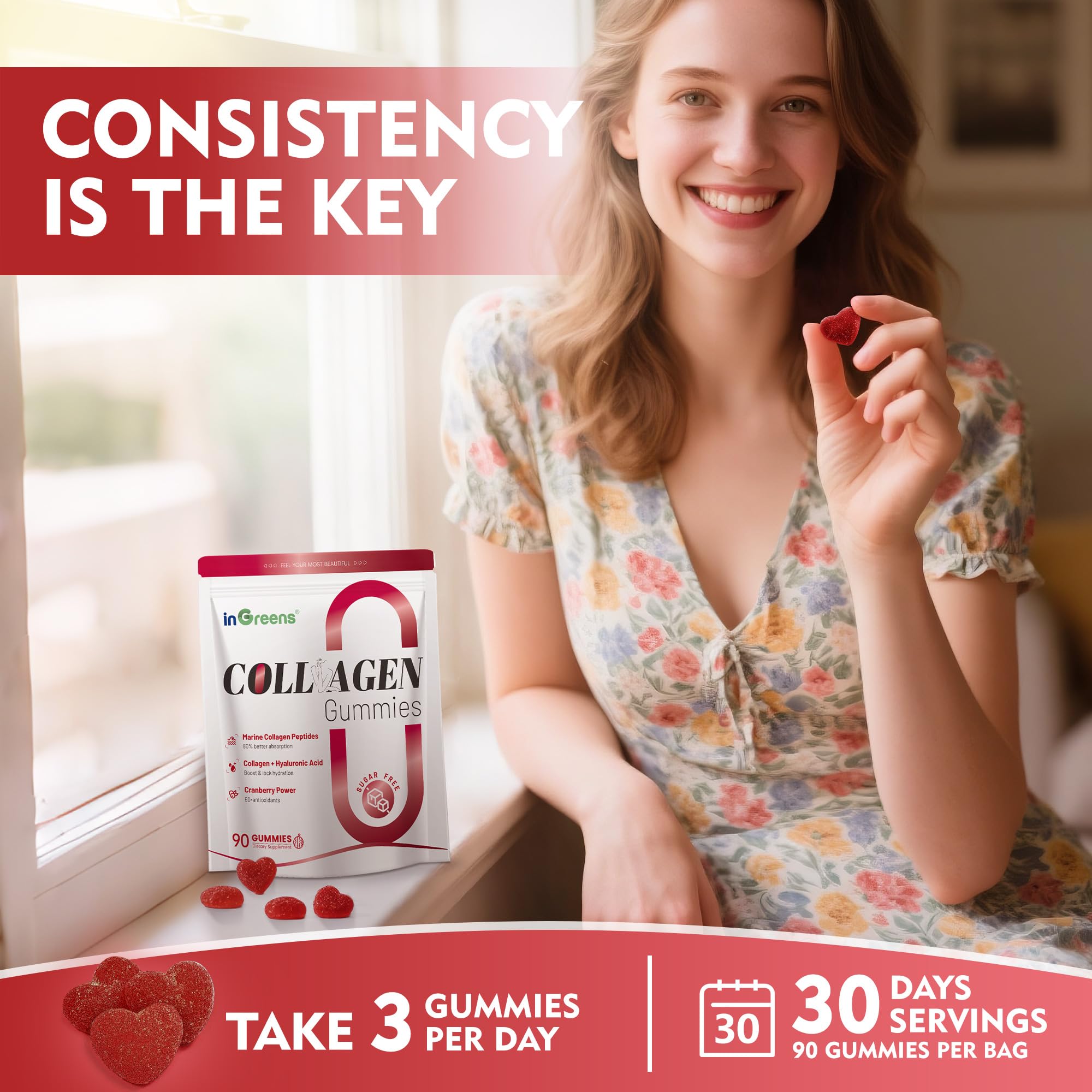 Zero sugar badge on packaging for keto-friendly routine.