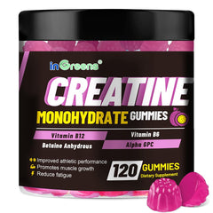 inGreens Creatine Monohydrate Gummies bottle for on-the-go energy support.
