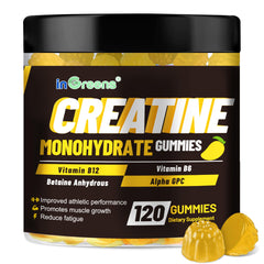 inGreens Creatine Monohydrate Gummies packaging front for athletic support