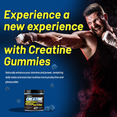 inGreens Creatine Monohydrate Gummies on a workout mat, ready for daily use.