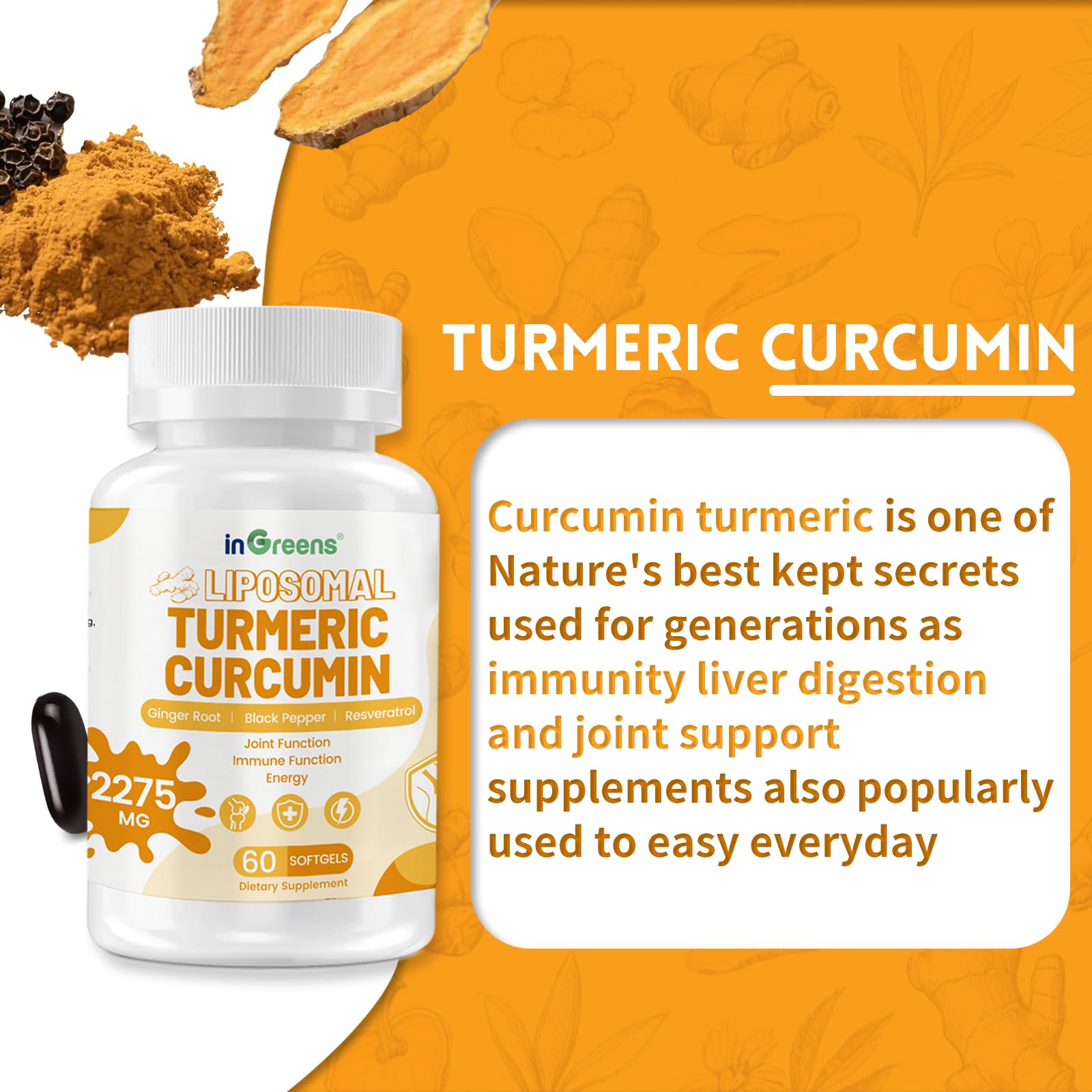 inGreens immune function capsules ready for daily routine.