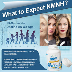 inGreens NMNH bottle with dosage card showing simple daily use