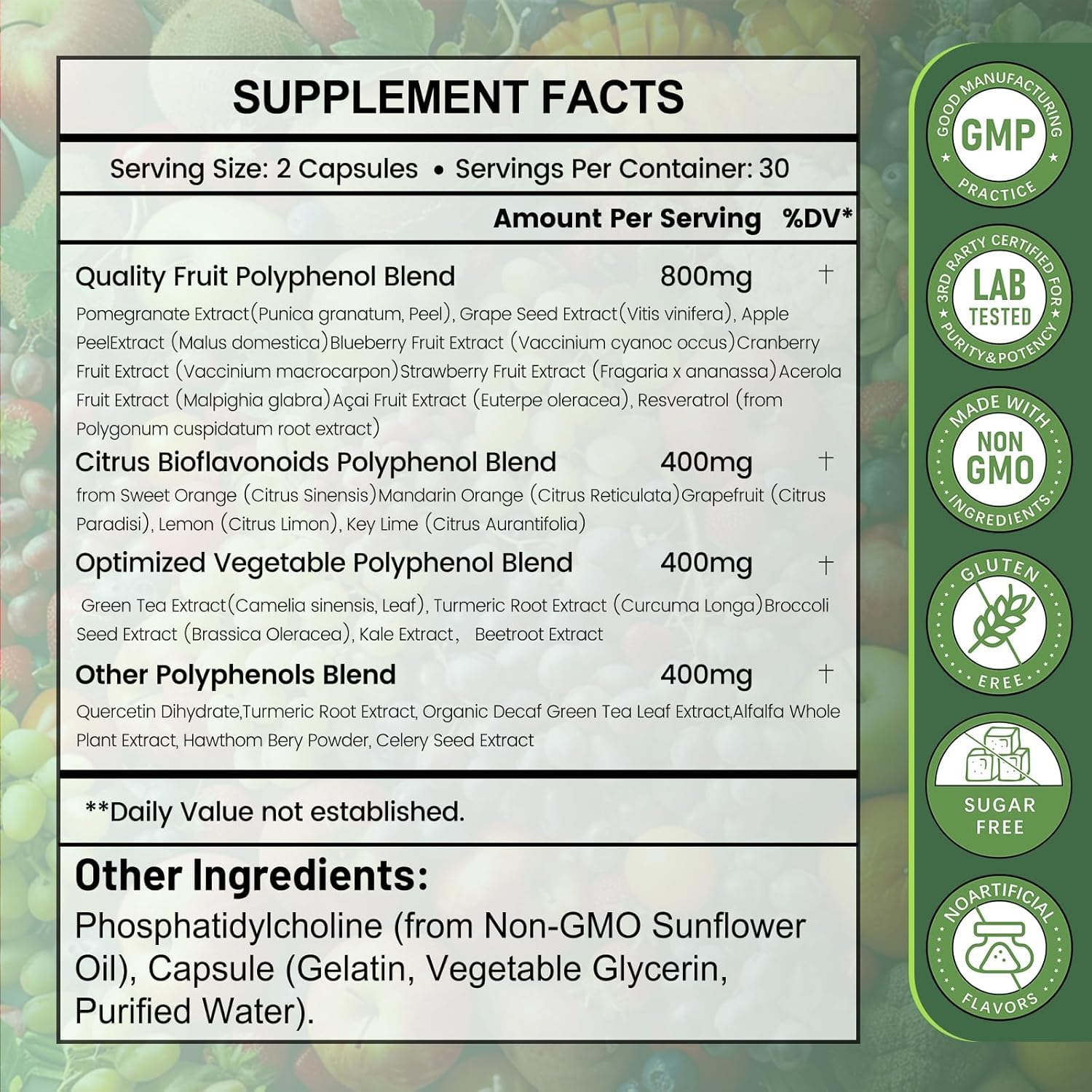 inGreens organic non-GMO vegan ingredients graphic emphasizing clean, reliable quality you can trust
