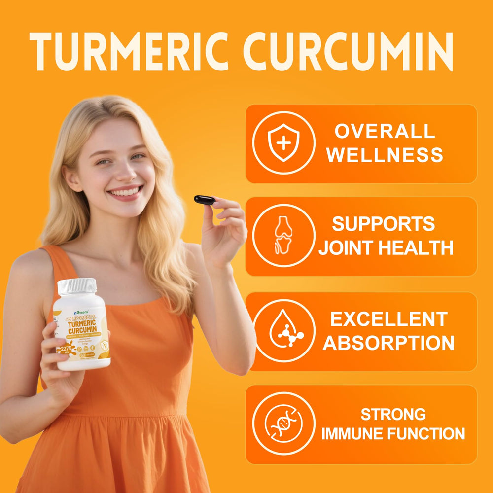 inGreens organic turmeric root and extract close-up.