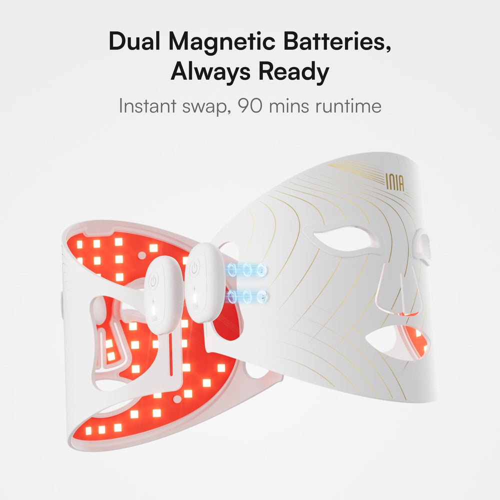 INIA Glow foldable ergonomic design supports relaxed, comfortable sessions