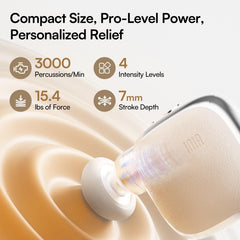 INIA PocketForce mini massager heads shown for versatile targeting options.