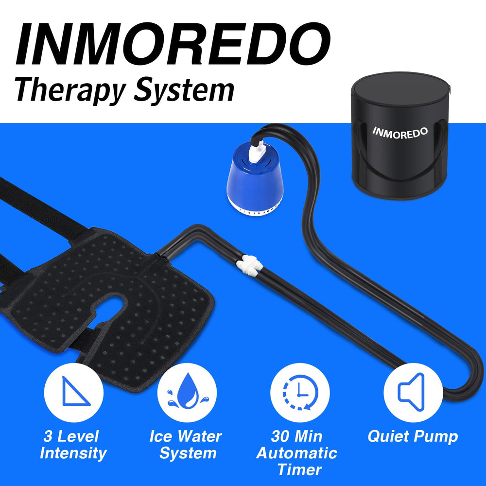 Inmoredo ice machine with auto shut-off for safe sessions.