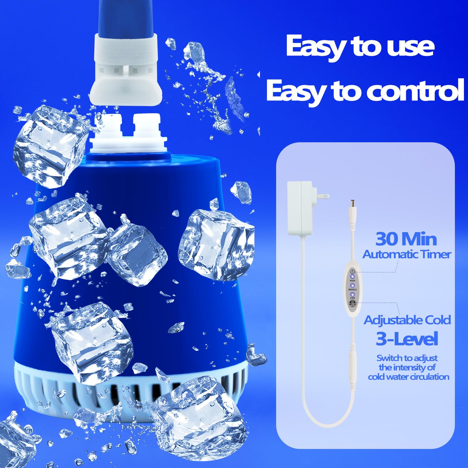 Inmoredo control panel with speed switch for customizable cooling