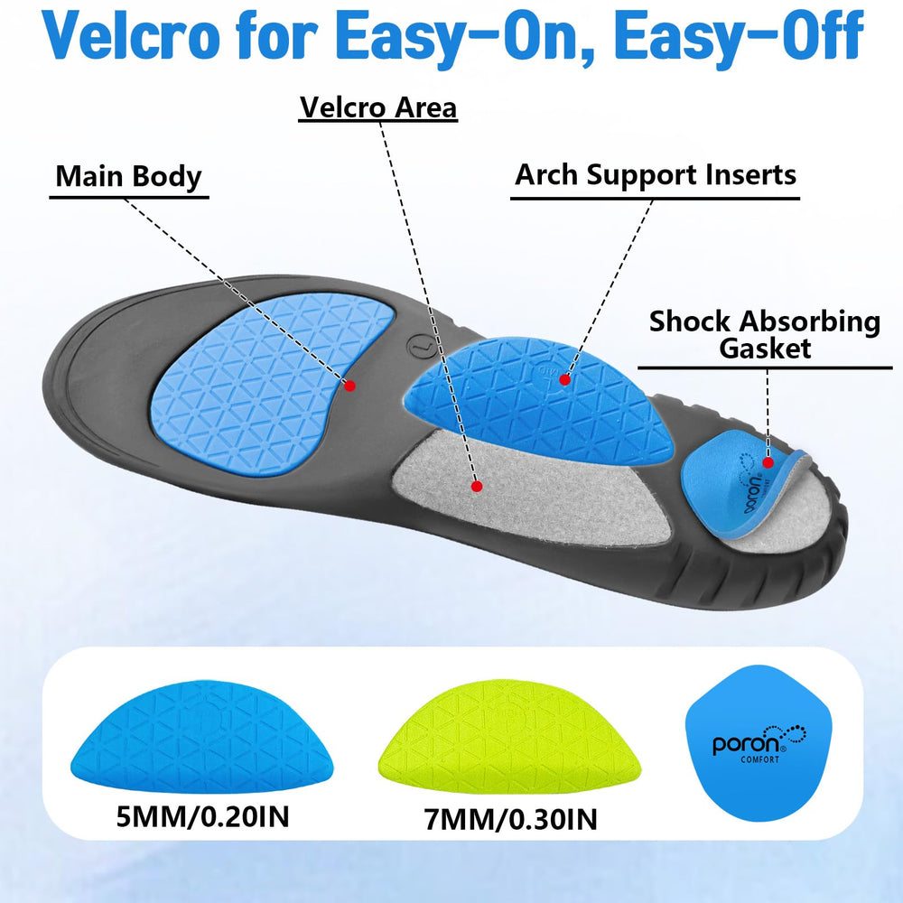 Inmoredo heel shock absorber pad cushions each step for comfort.