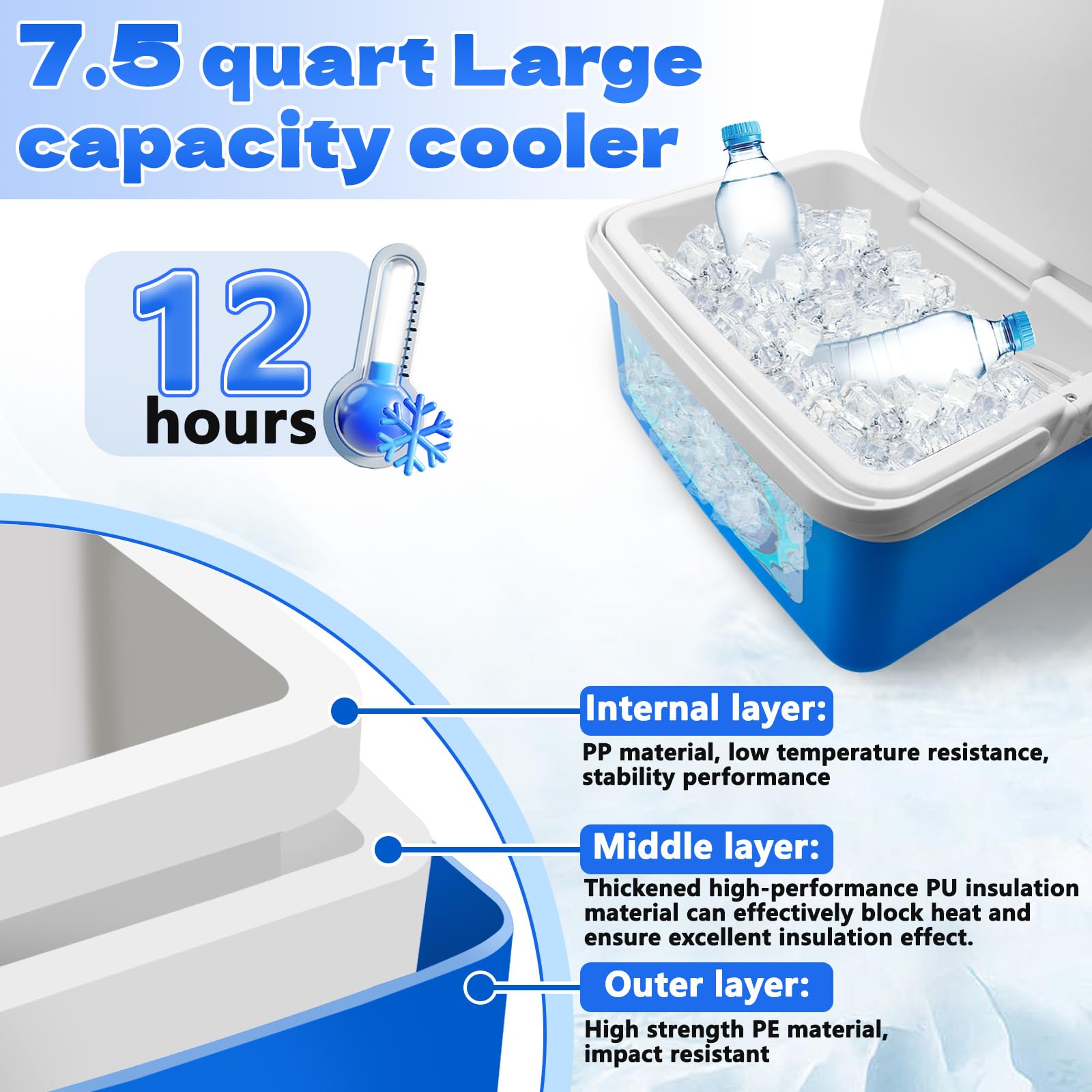 Inmoredo knee ice machine quiet operation with brushless motor for a calm recovery