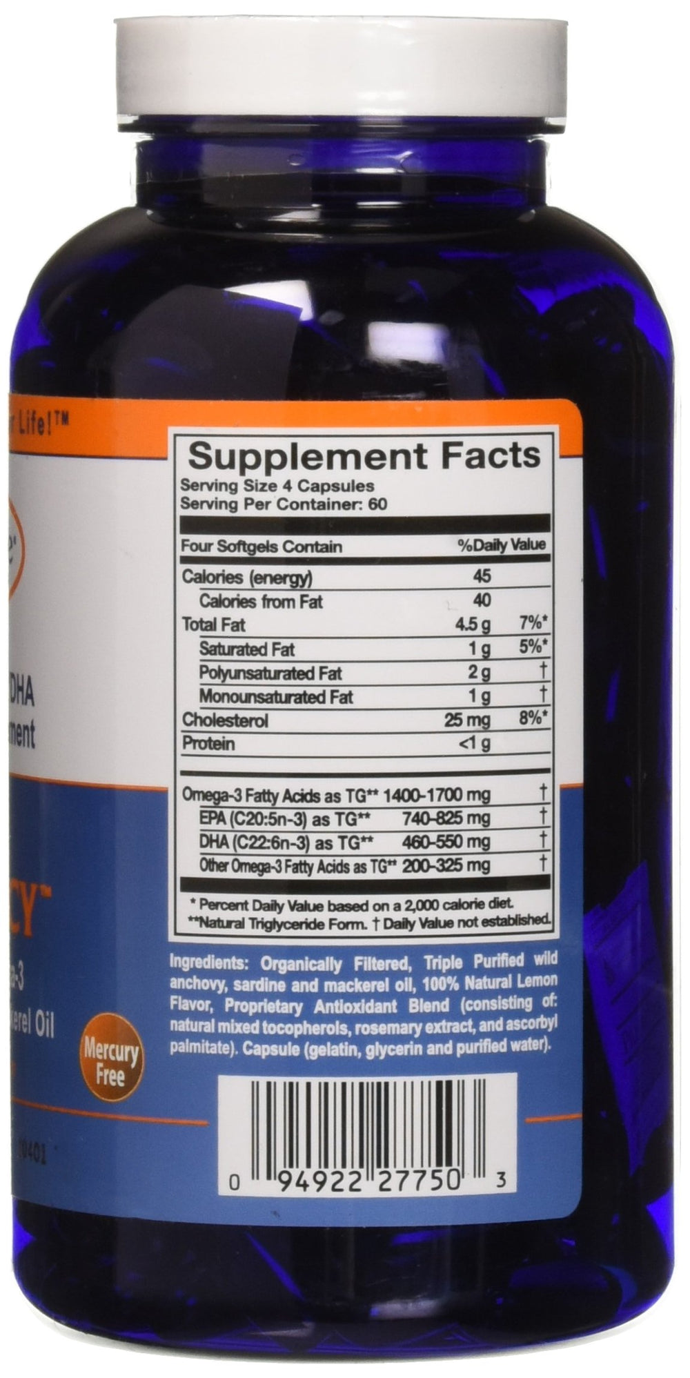 Omega Sufficiency Lemon pour close-up for easy daily intake