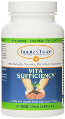 Innate Choice Vita Sufficiency bottle front with organic plant-sourced ingredients for daily wellness