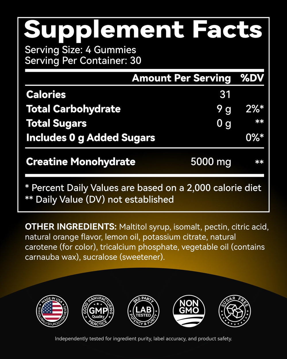 Inner Brightness creatine gummies ready for workout use on gym bench