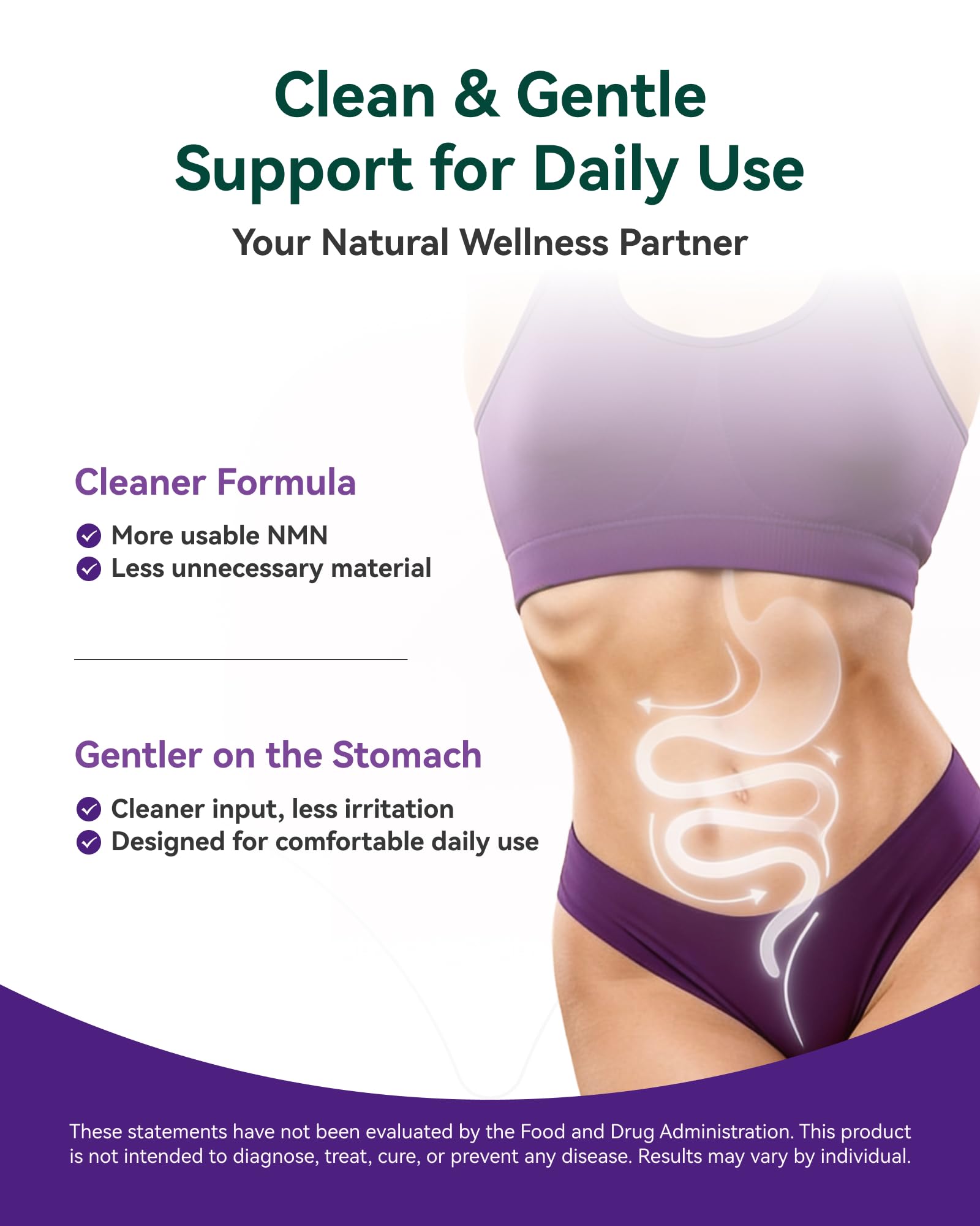 Capsule close-up of Inner Brightness NMN supplement for daily use.