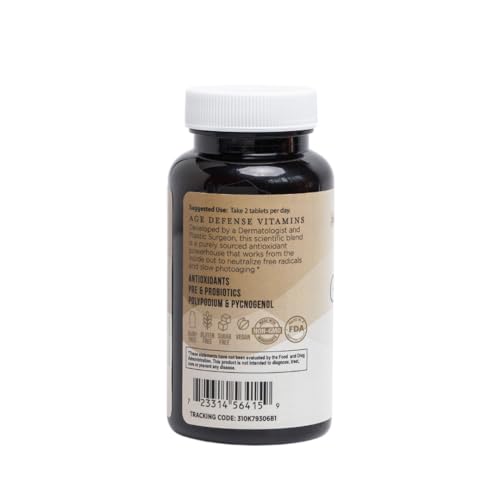 Inner Glow Age Defense capsules close-up highlighting vegan, gluten-free formula.