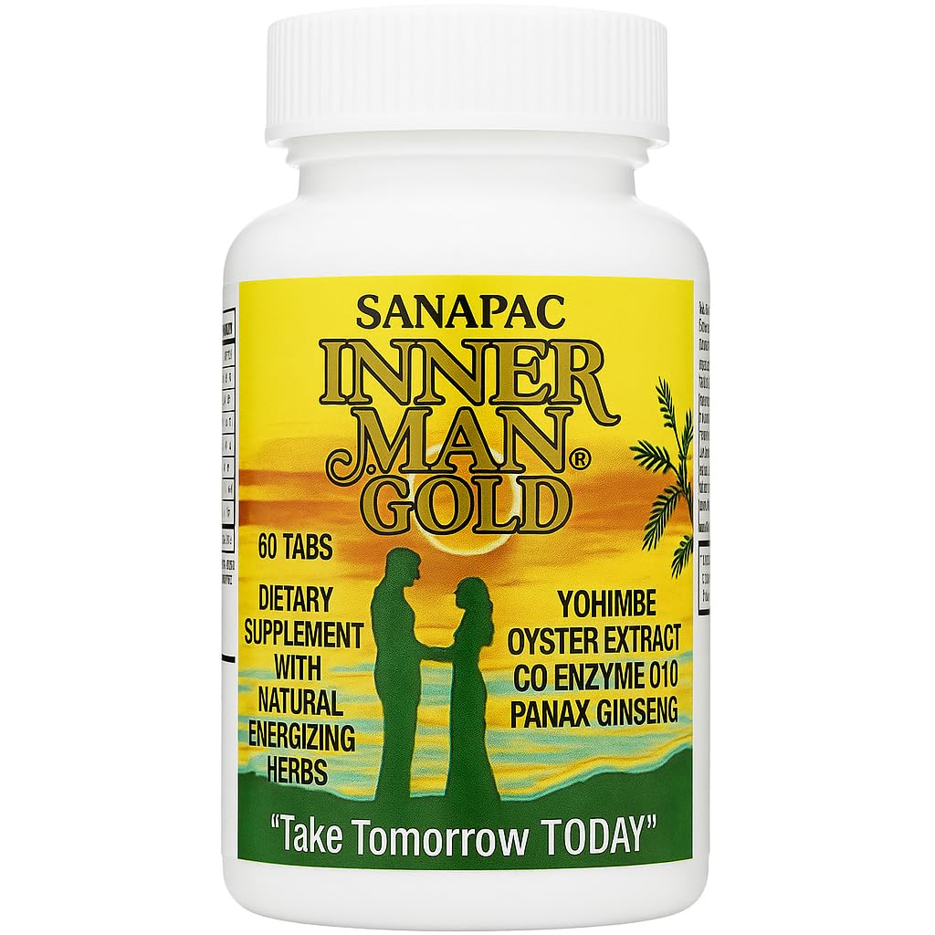 Inner Man Gold Sanapac bottle ready for daily vitality.